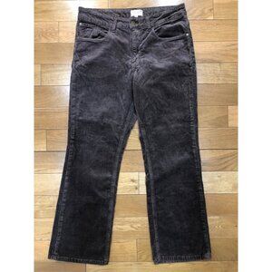 Pilcro Plush Corduroy High Rise Flare Leg Brown Pants Size 32